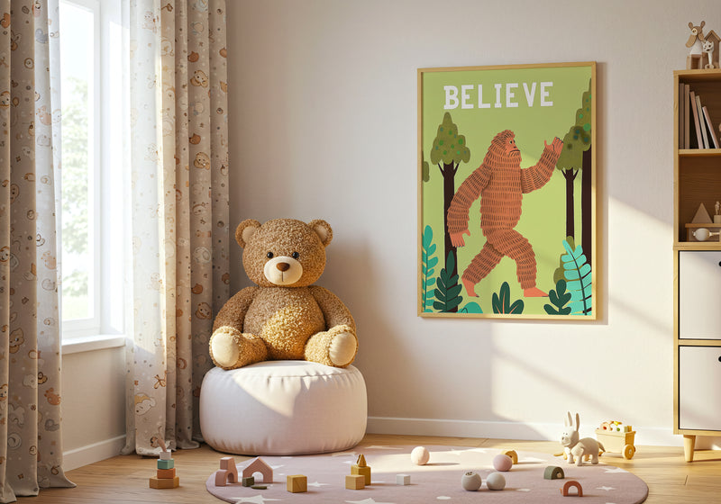 Believe Bigfoot Poster