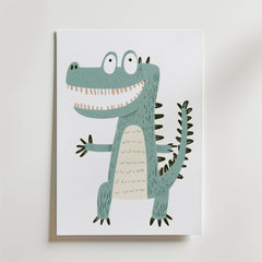Happy Crocodile Poster