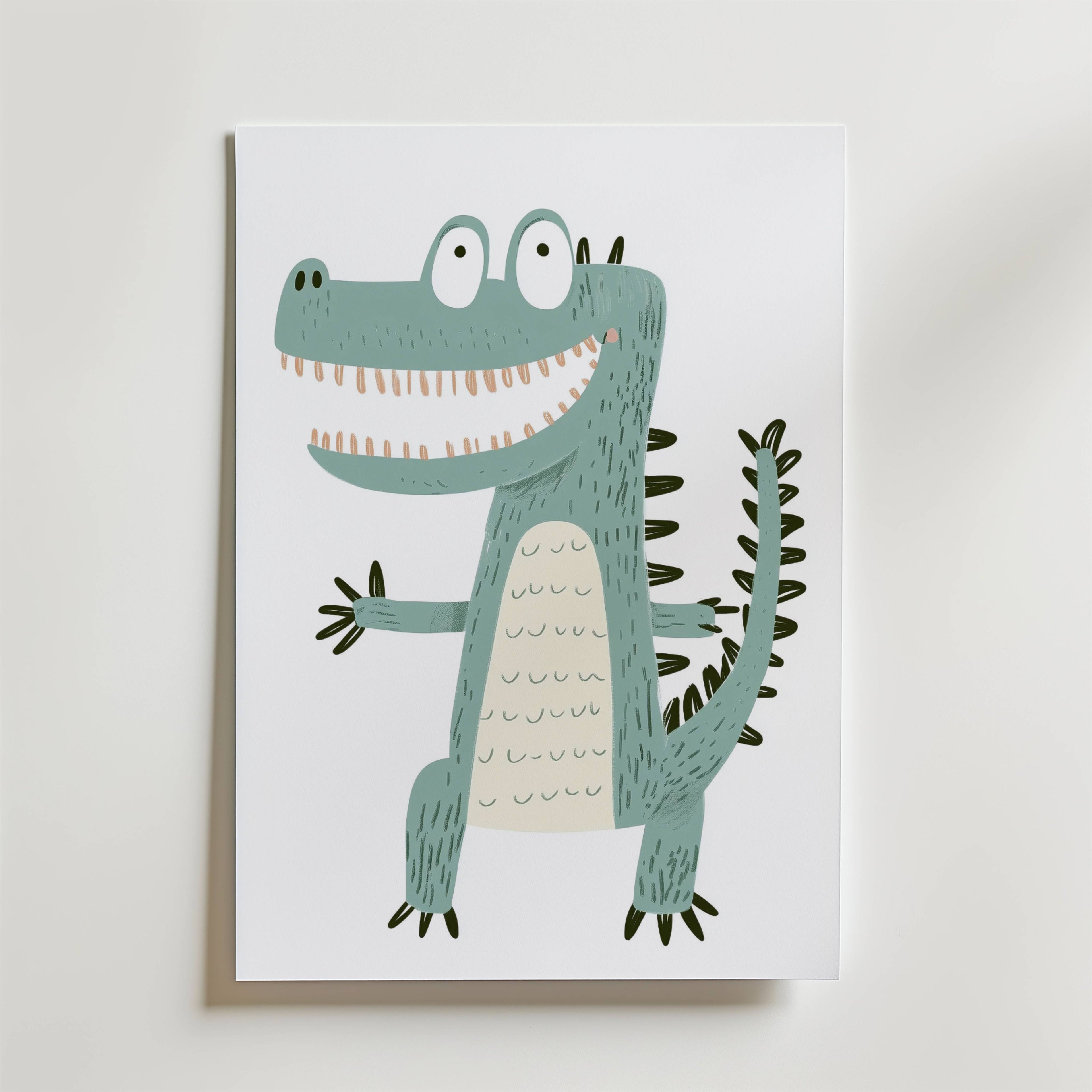 Happy Crocodile Poster