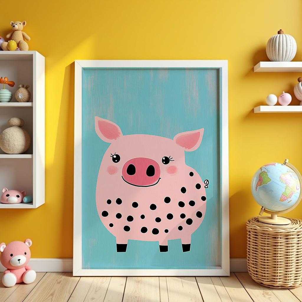 Polka Pig Poster