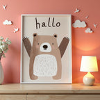 Hallo Bear Poster