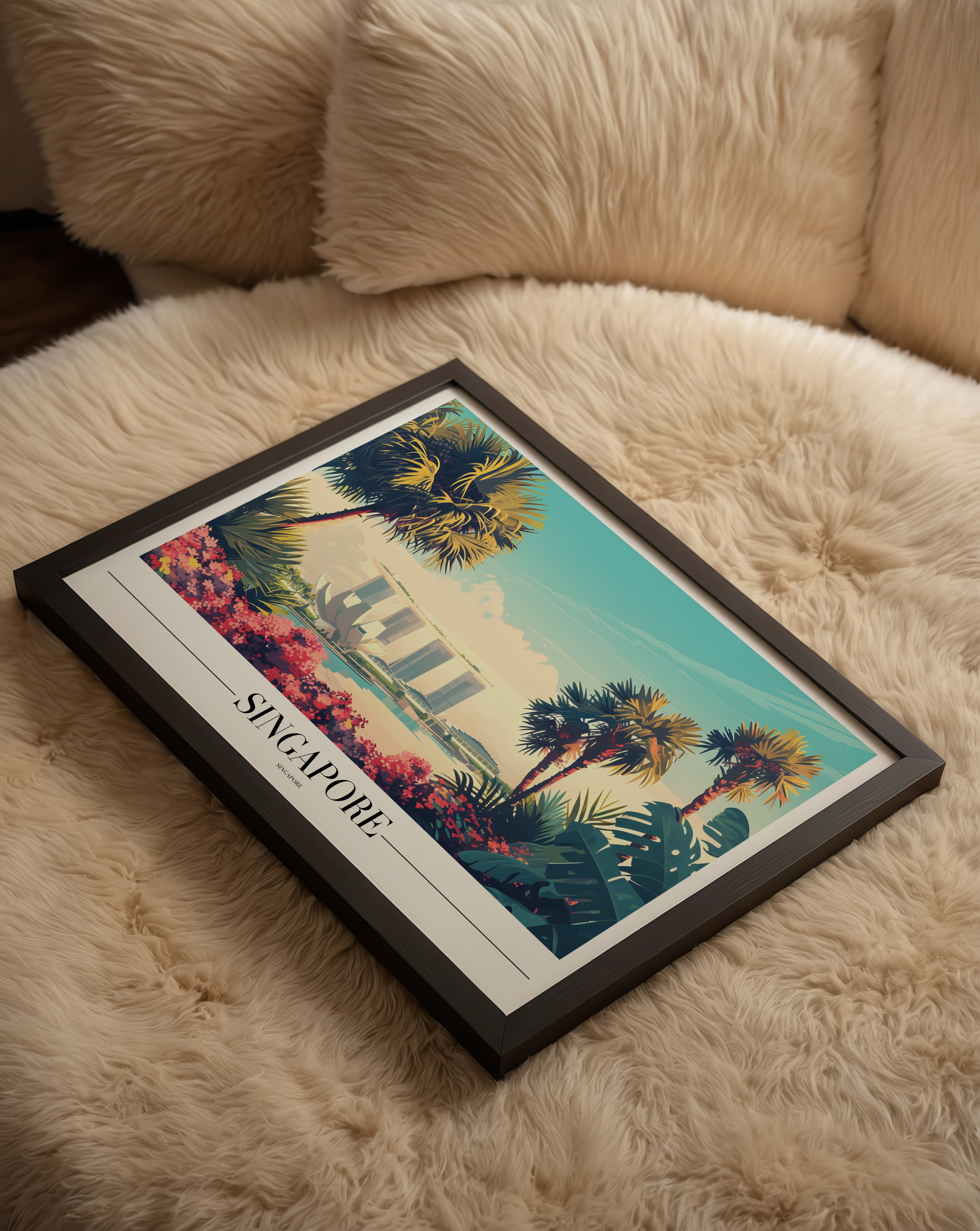 Singapore Skyline Poster