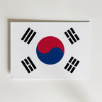 South Korea National Flag Poster affisch – poster till väggdekoration – köp online hos Bozetto