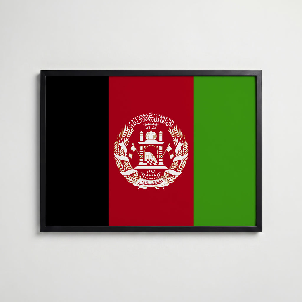 Afghanistan National Flag Poster affisch – köp poster online – Bozetto väggdekoration