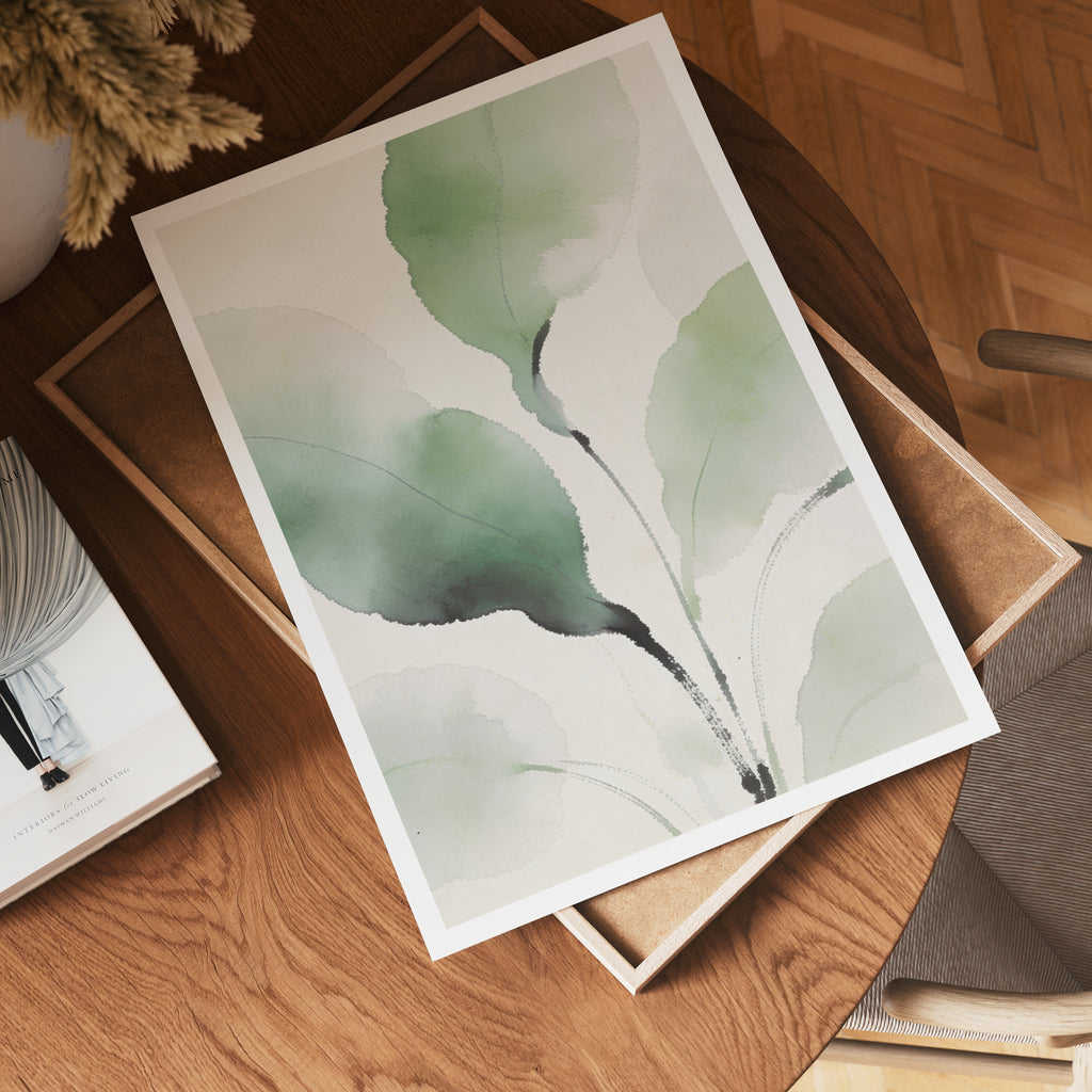 Verdant Flow Harmony Poster affisch – köp poster online – Bozetto väggdekoration