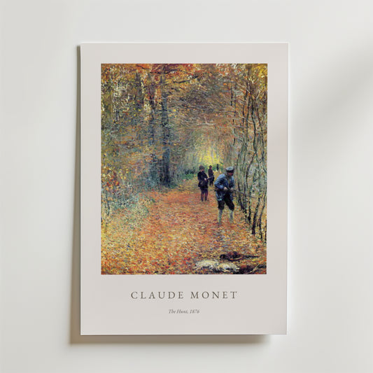 Claude Monet The Hunt Poster