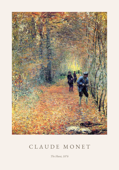 Claude Monet The Hunt Poster