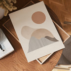 Terracotta Sun Horizon Poster