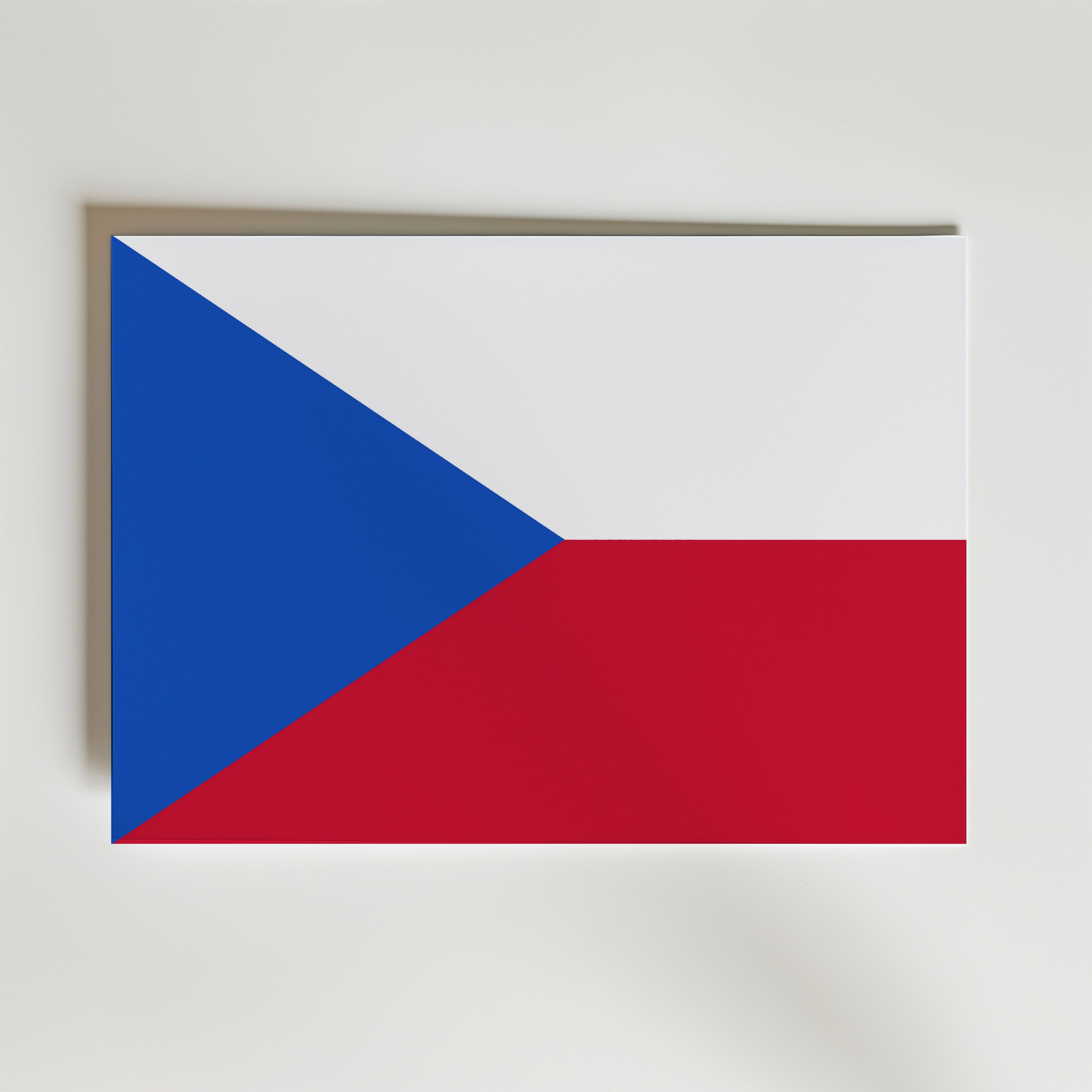 Czech Republic National Flag Poster affisch – poster till väggdekoration – köp online hos Bozetto