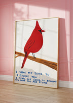 Red Cardinal Song Poster