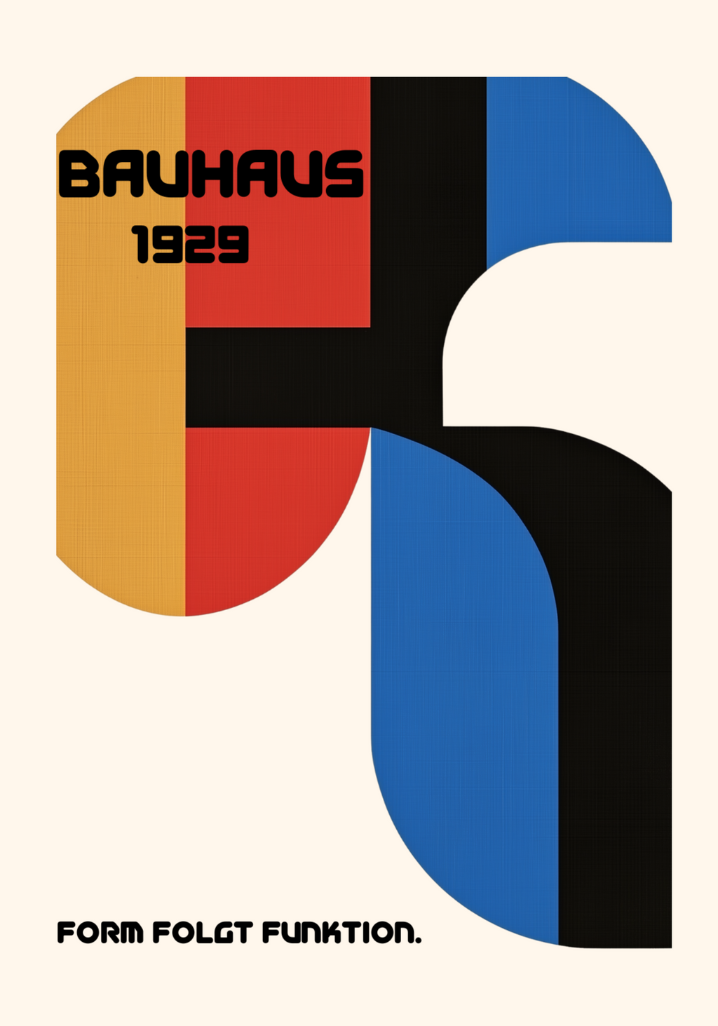 Bauhaus Form and Function Poster