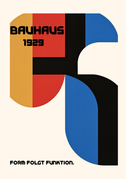 Bauhaus Form and Function Poster