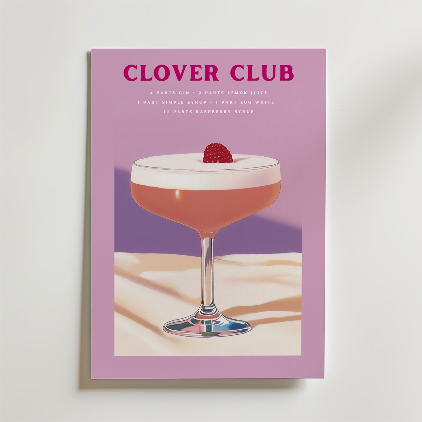 Clover Club Drink Poster