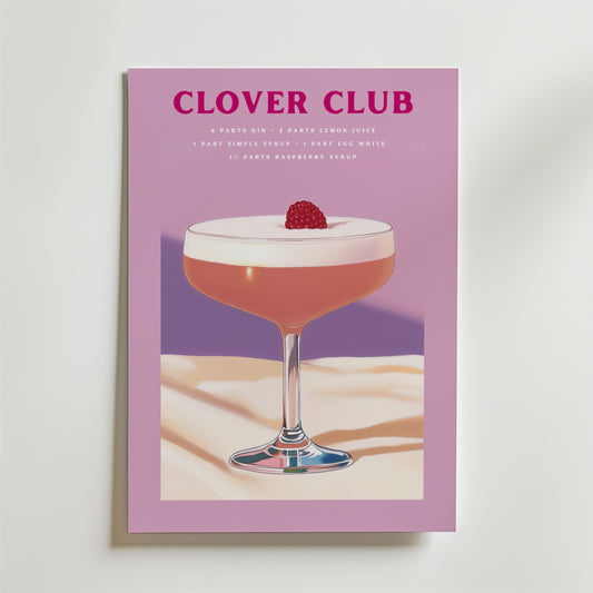 Clover Club Drink Poster