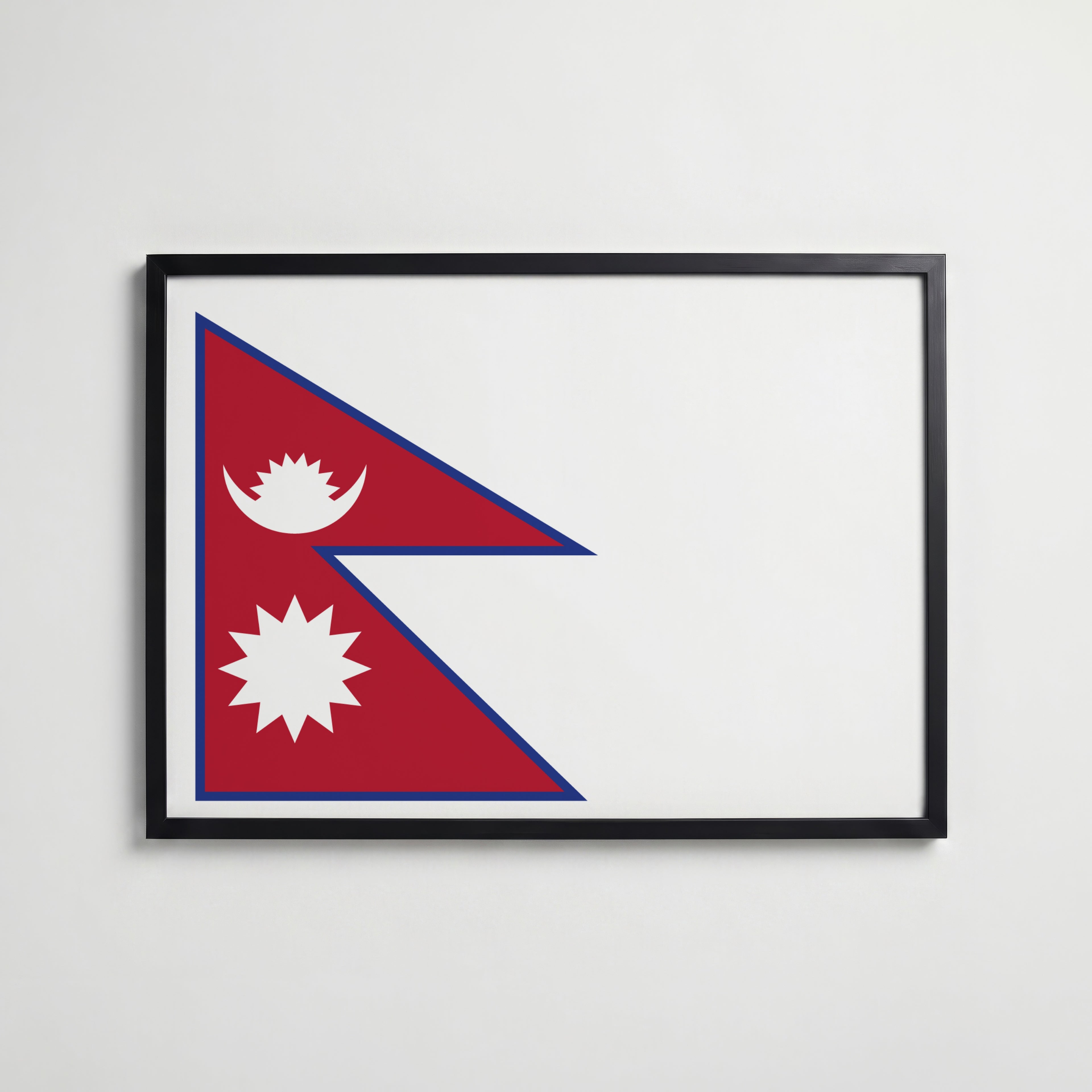 Nepal National Flag Poster affisch – köp poster online – Bozetto väggdekoration