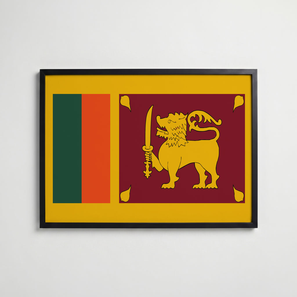 Sri Lanka National Flag Poster affisch – köp poster online – Bozetto väggdekoration
