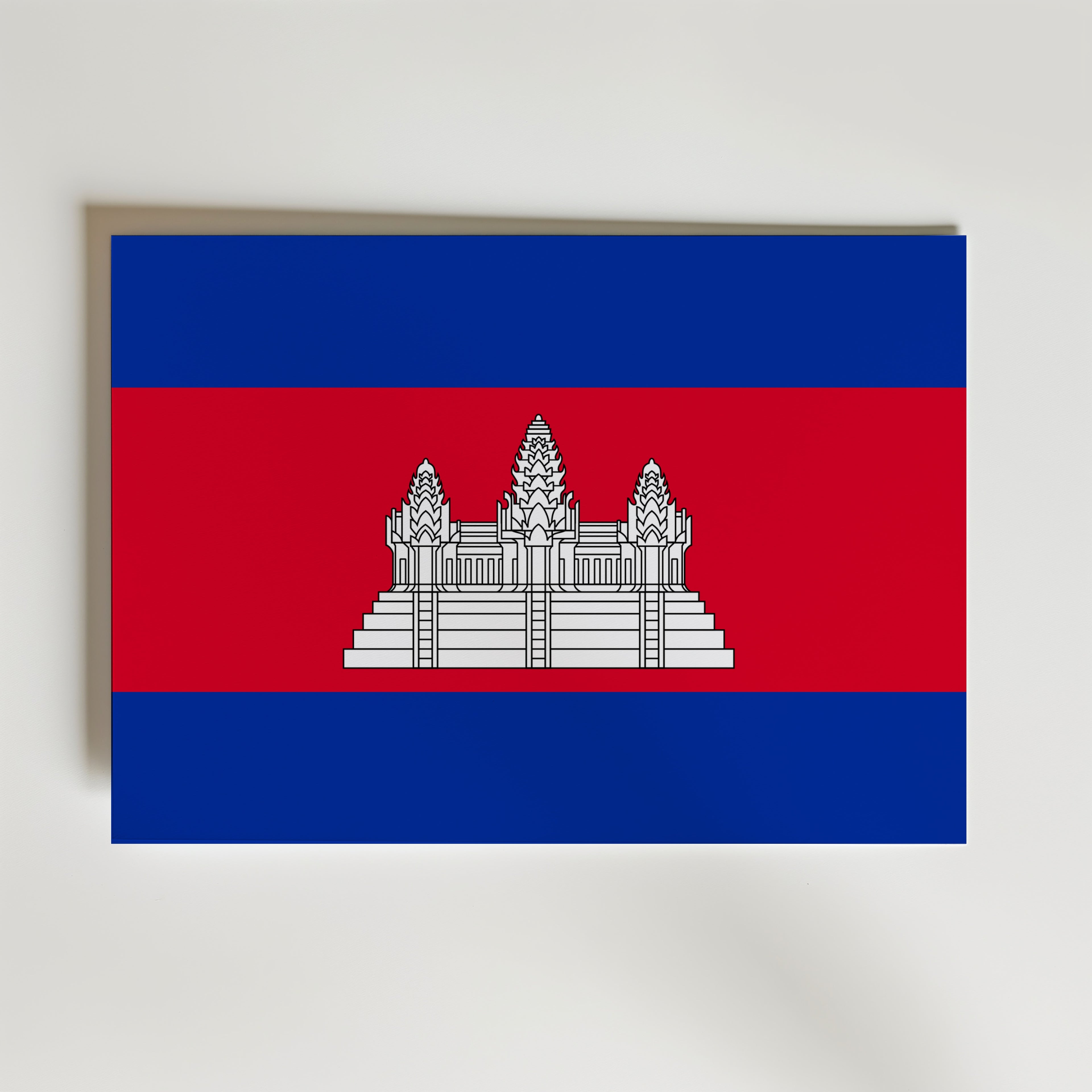 Cambodia National Flag Poster affisch – poster till väggdekoration – köp online hos Bozetto