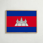 Cambodia National Flag Poster – poster väggdekoration inredning – Affischer hos Bozetto