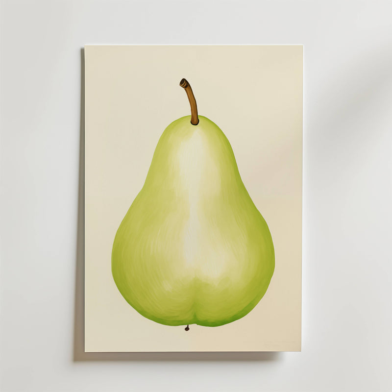 Green Pear Poster