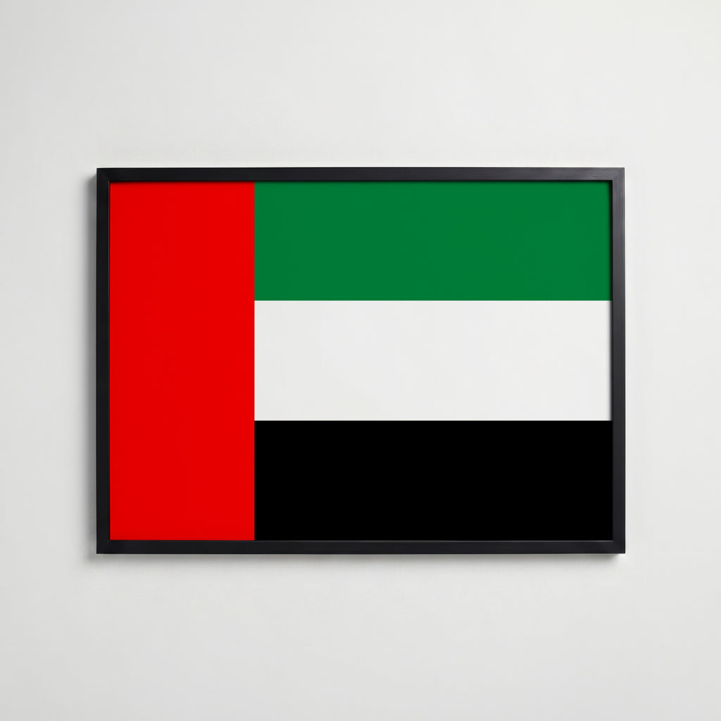 United Arab Emirates National Flag Poster affisch – köp poster online – Bozetto väggdekoration