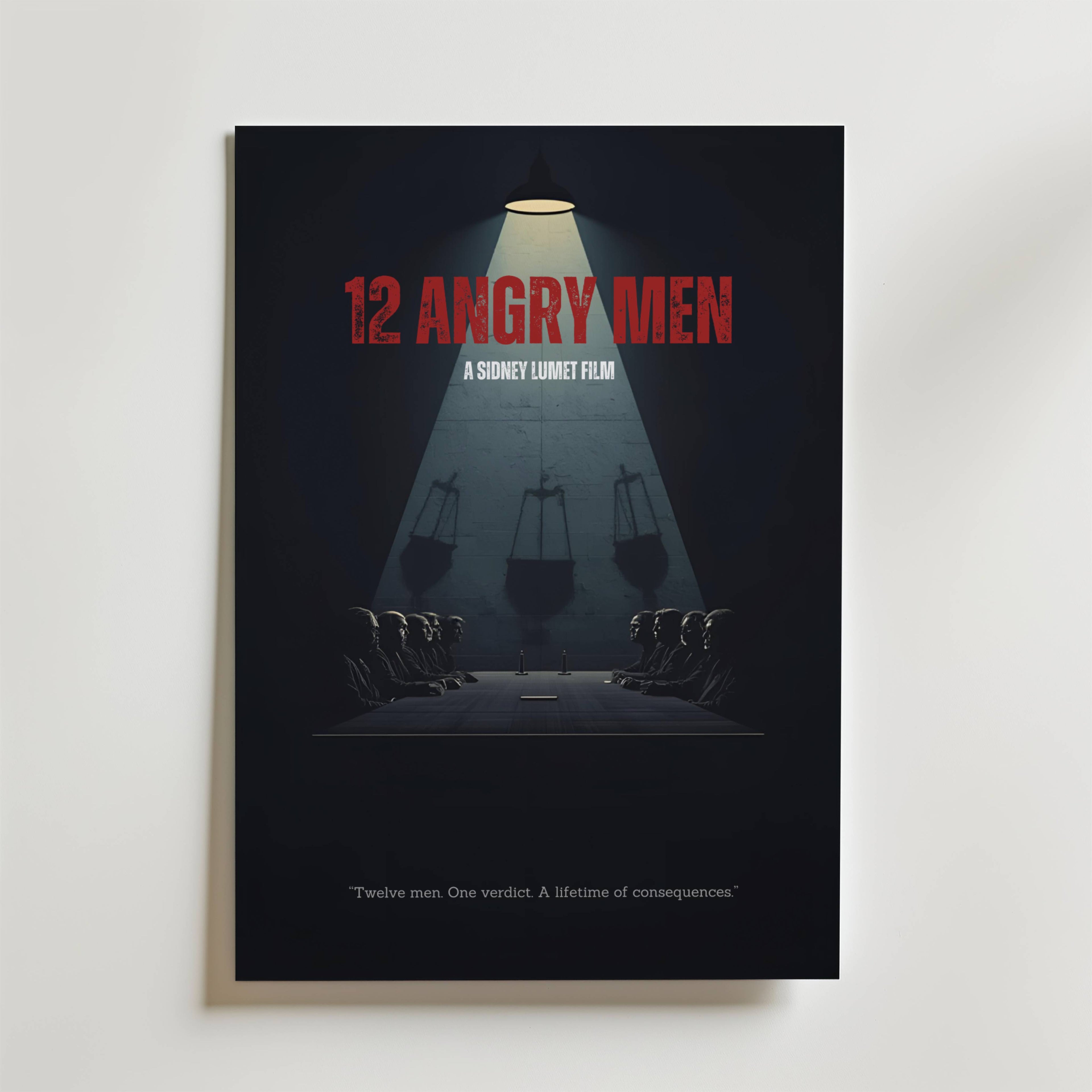 12 Angry Men Poster affisch – poster till väggdekoration – köp online hos Bozetto