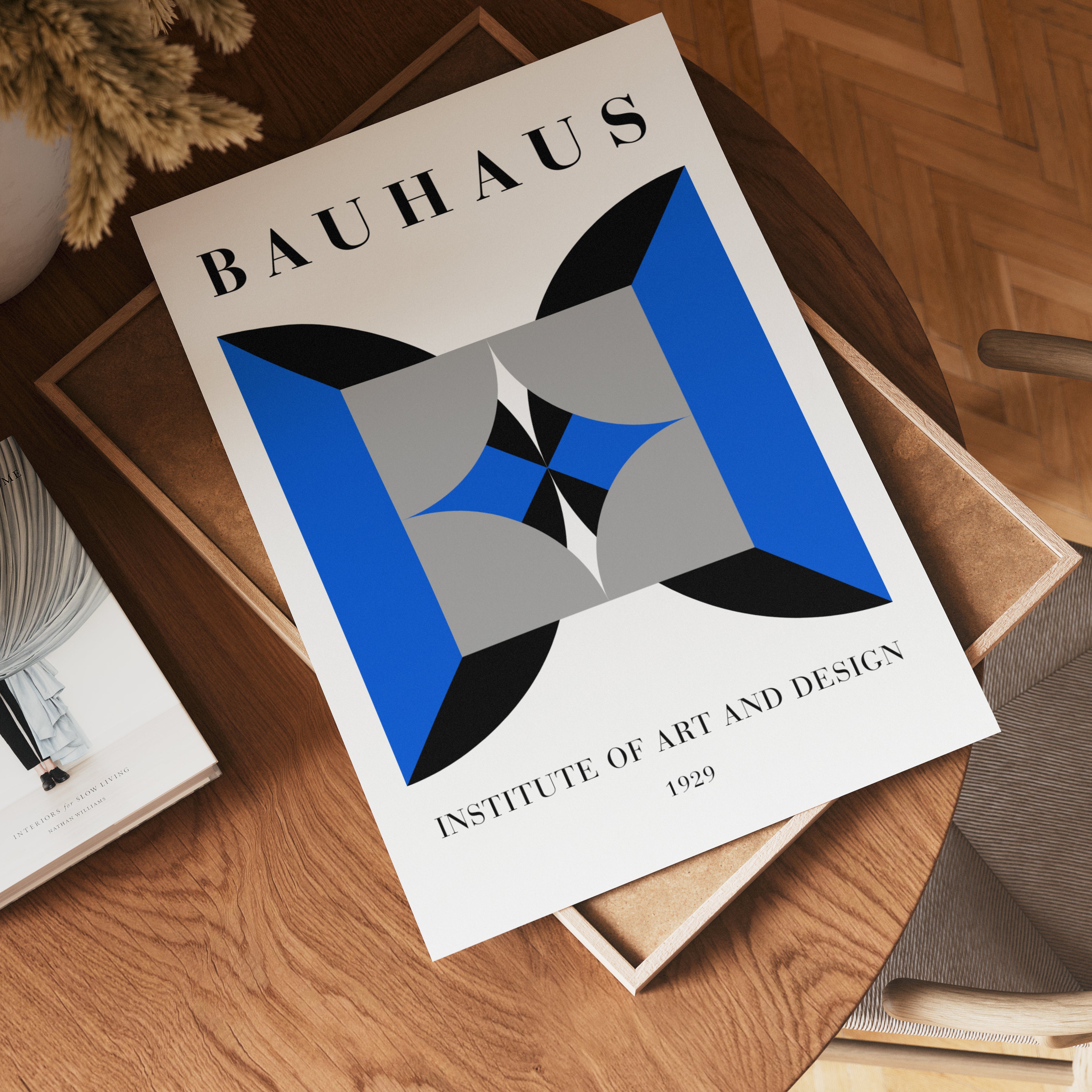 Bauhaus Symmetrical Design Poster