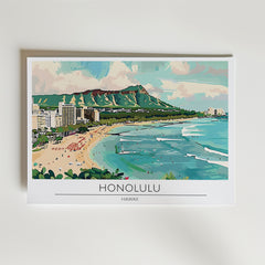 Honolulu Beach Poster
