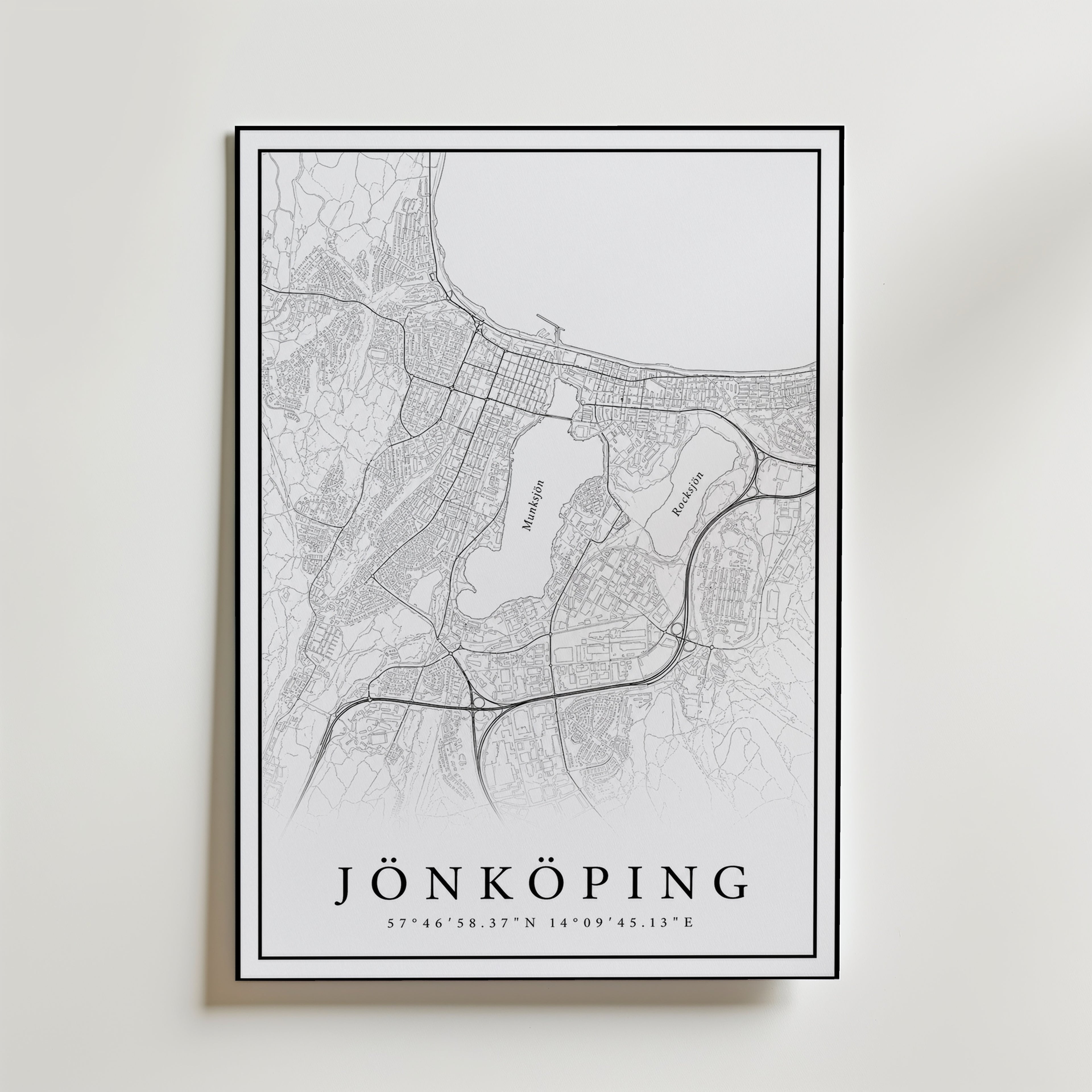 Jönköping Karta Poster