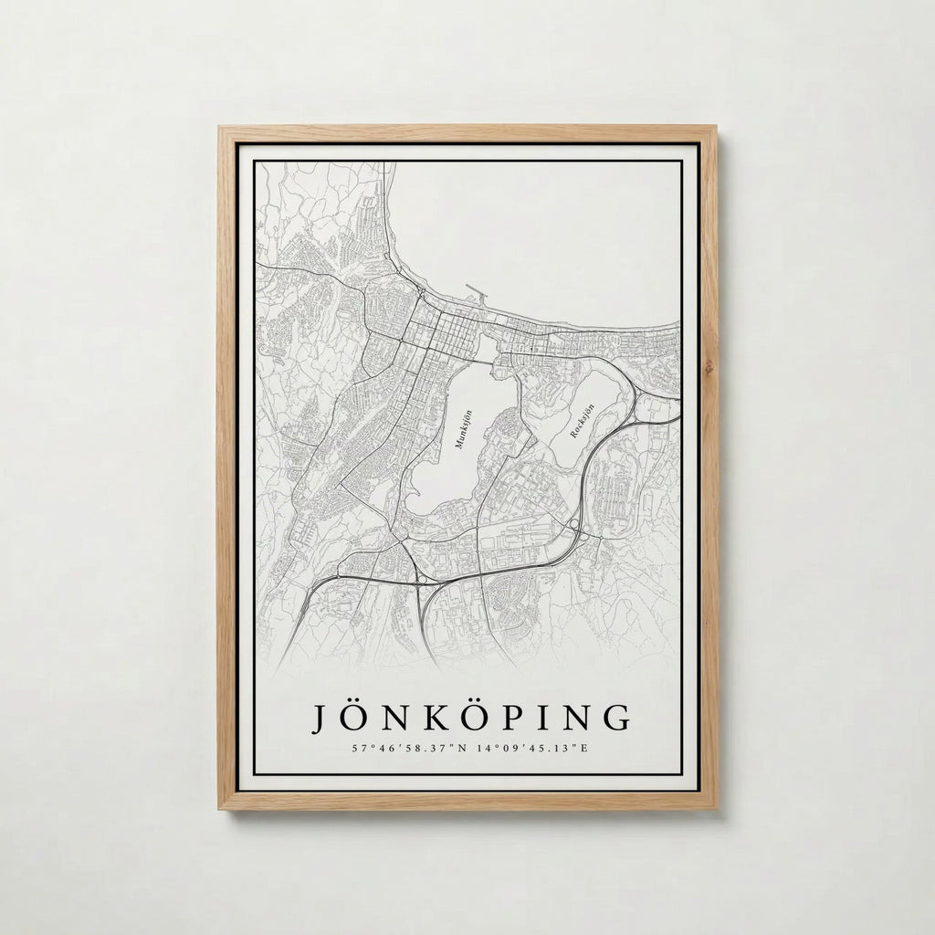 Jönköping Karta Poster