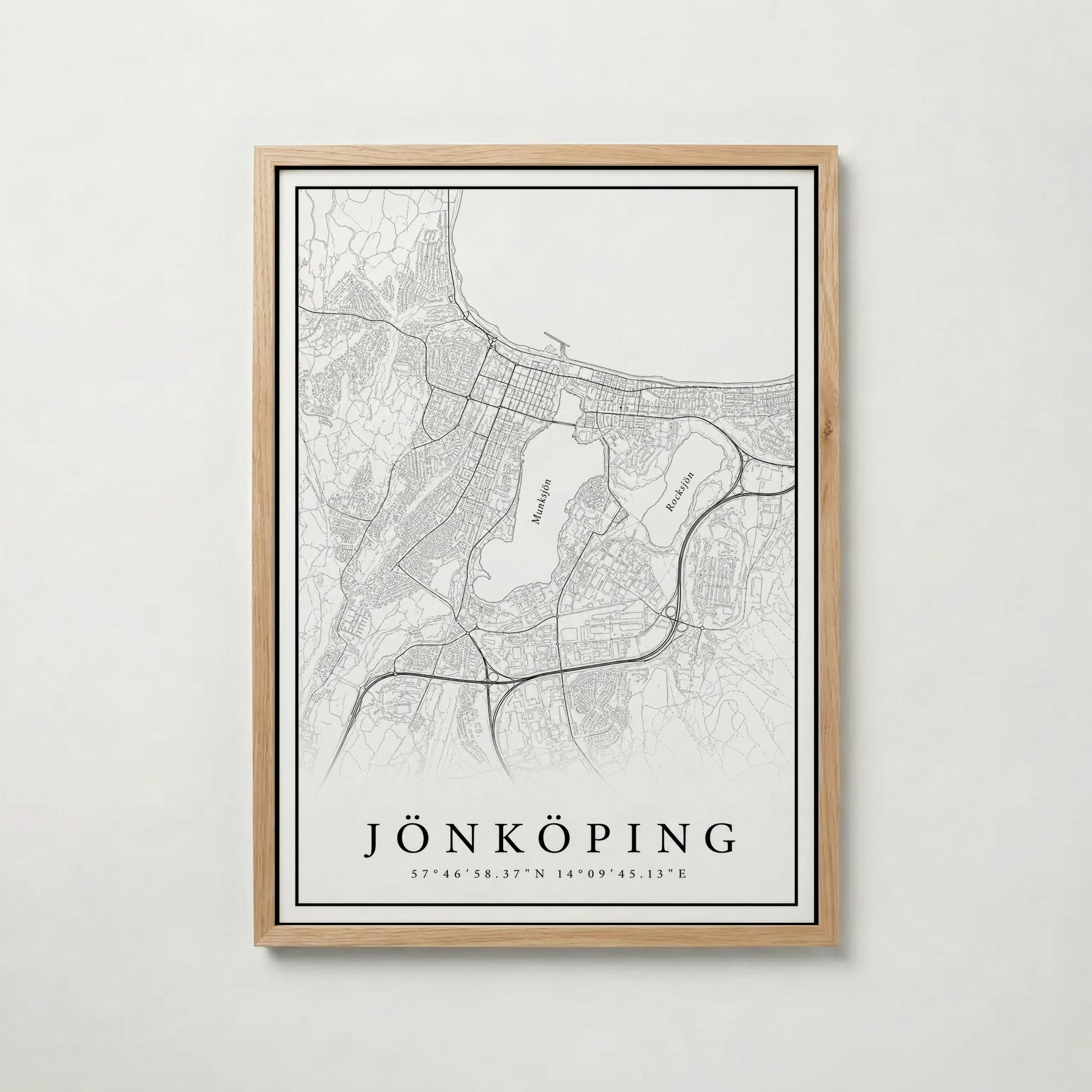 Jönköping Karta Poster