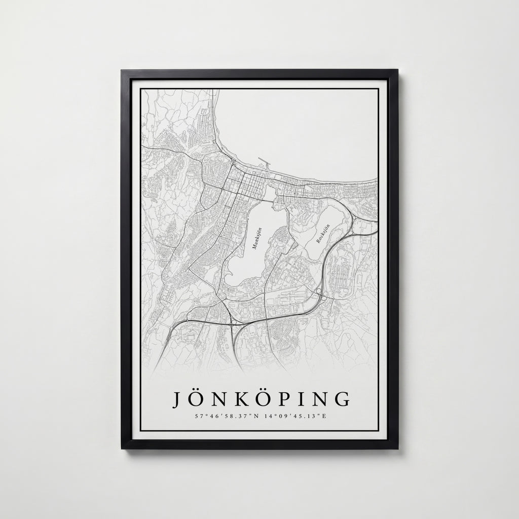 Jönköping Karta Poster