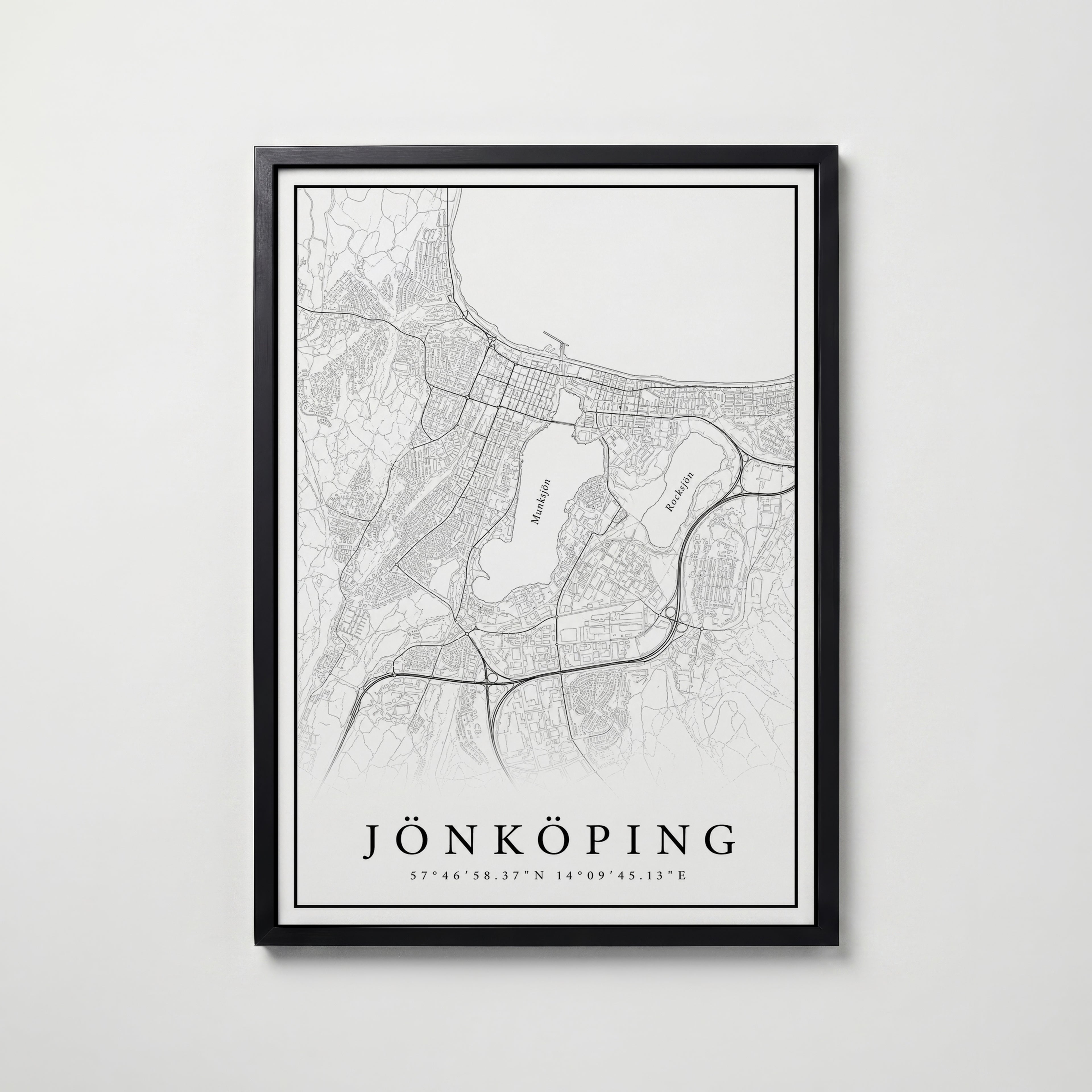 Jönköping Karta Poster