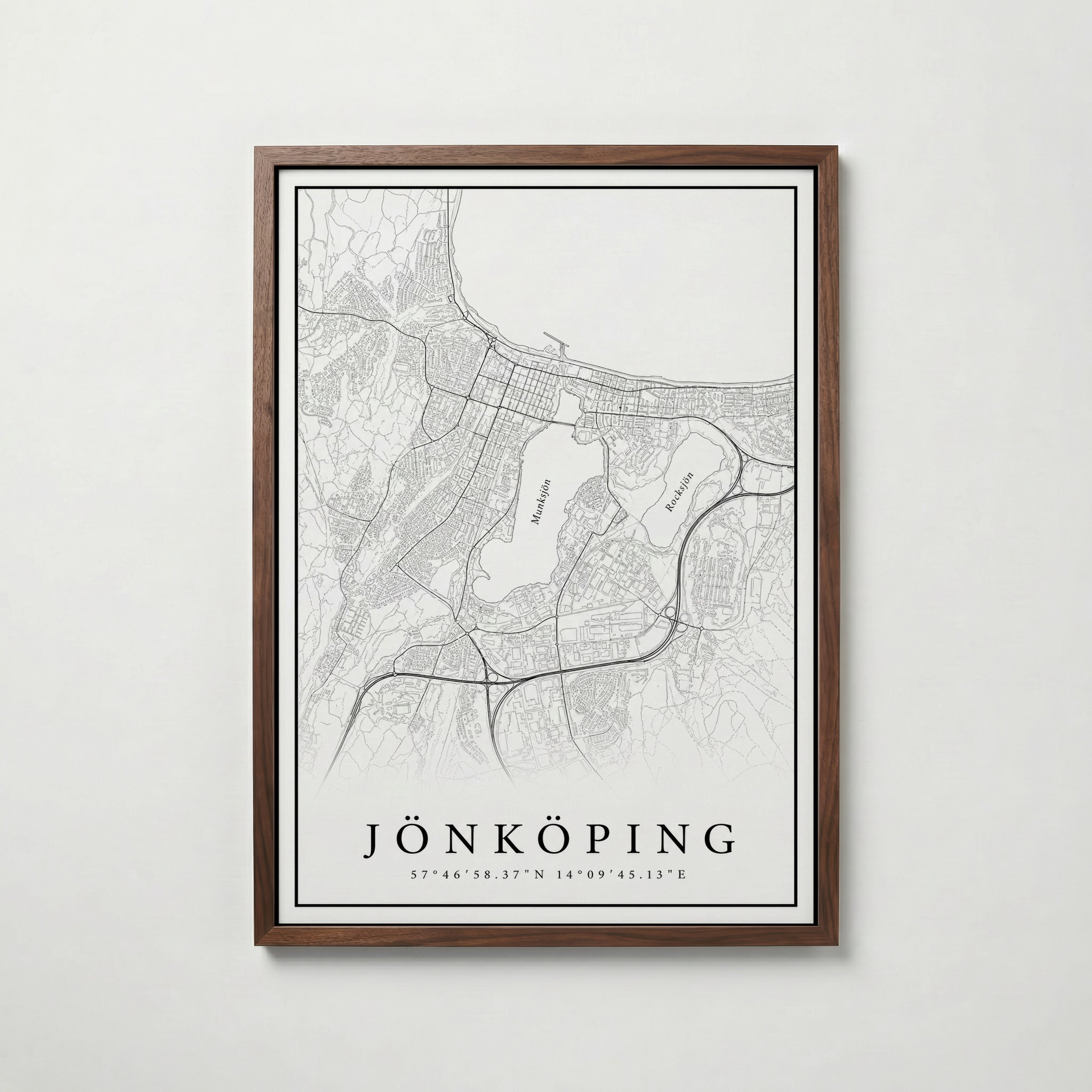 Jönköping Karta Poster