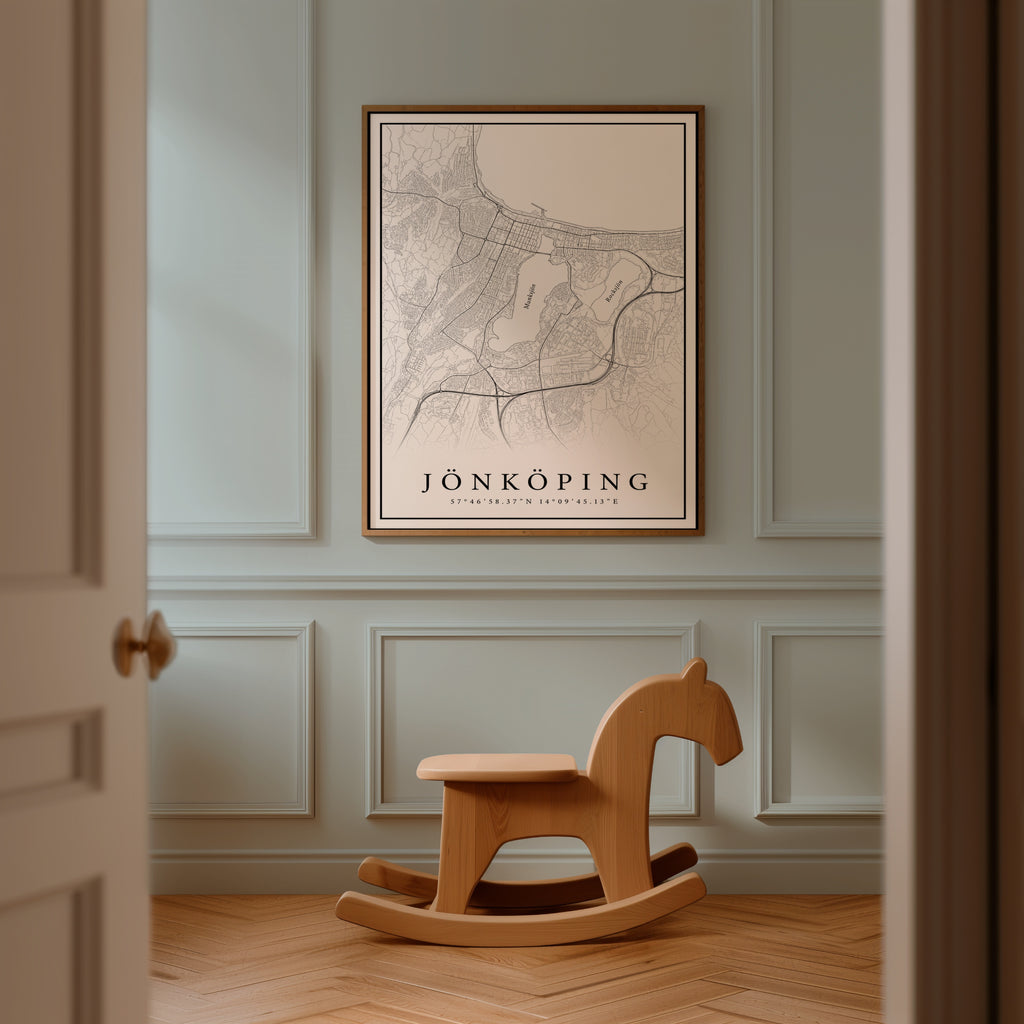 Jönköping Karta Poster