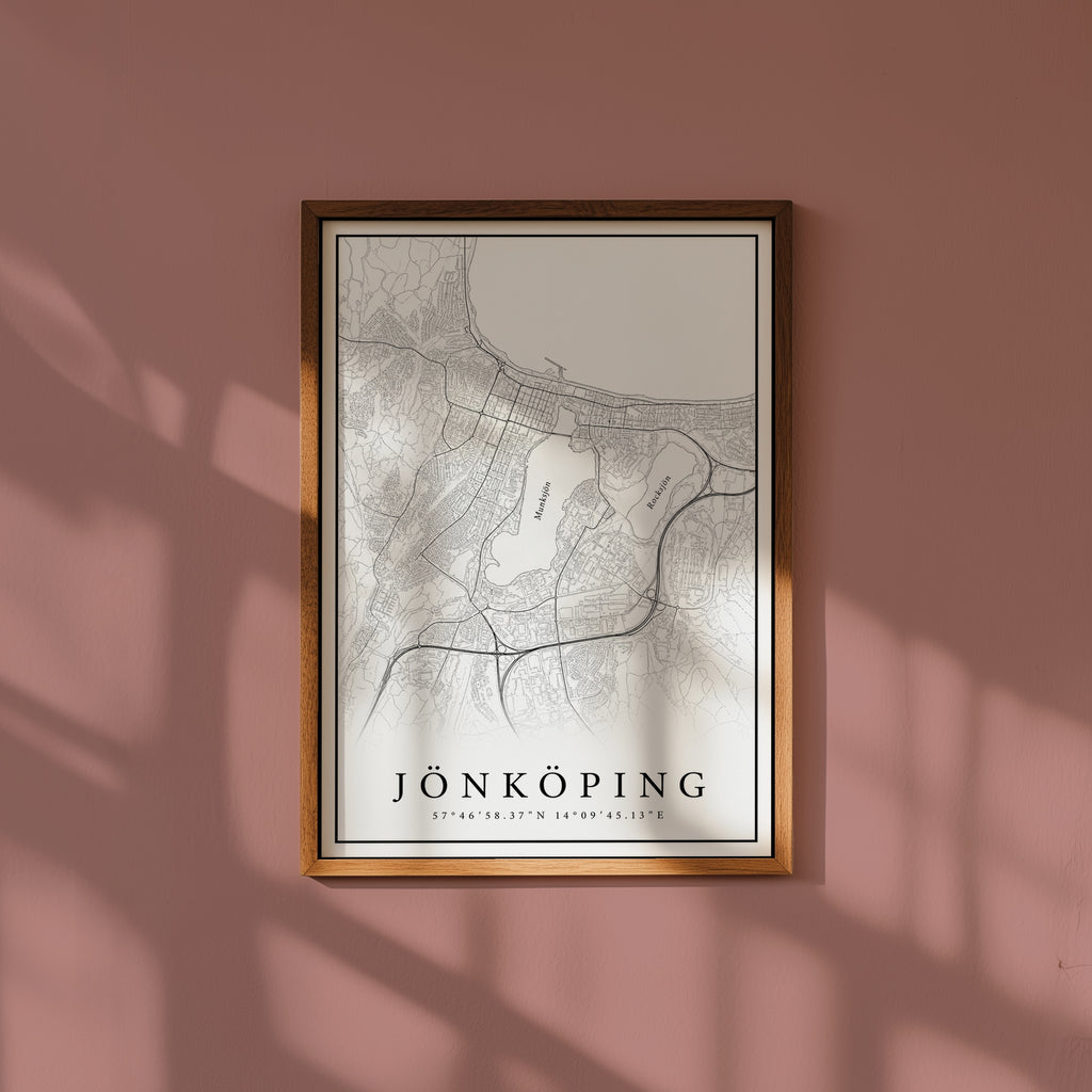 Jönköping Karta Poster