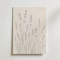 Slender Lavender Field affisch inramad i neutral ram – konsttryck från Bozetto – nr 1