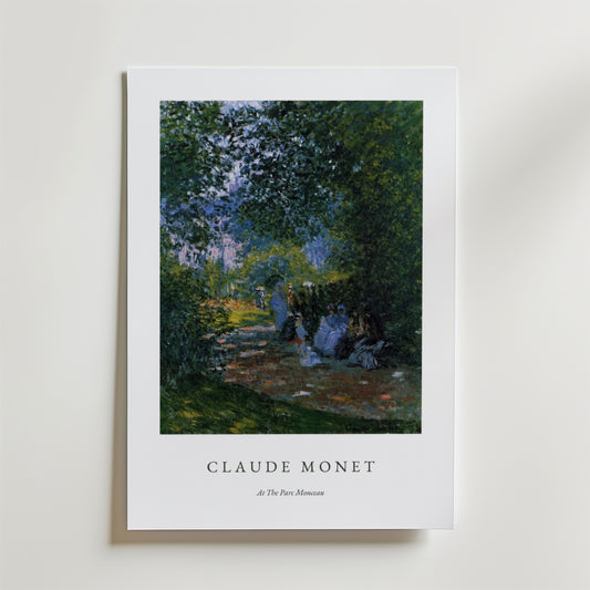 Claude Monet At the parc monceau Poster