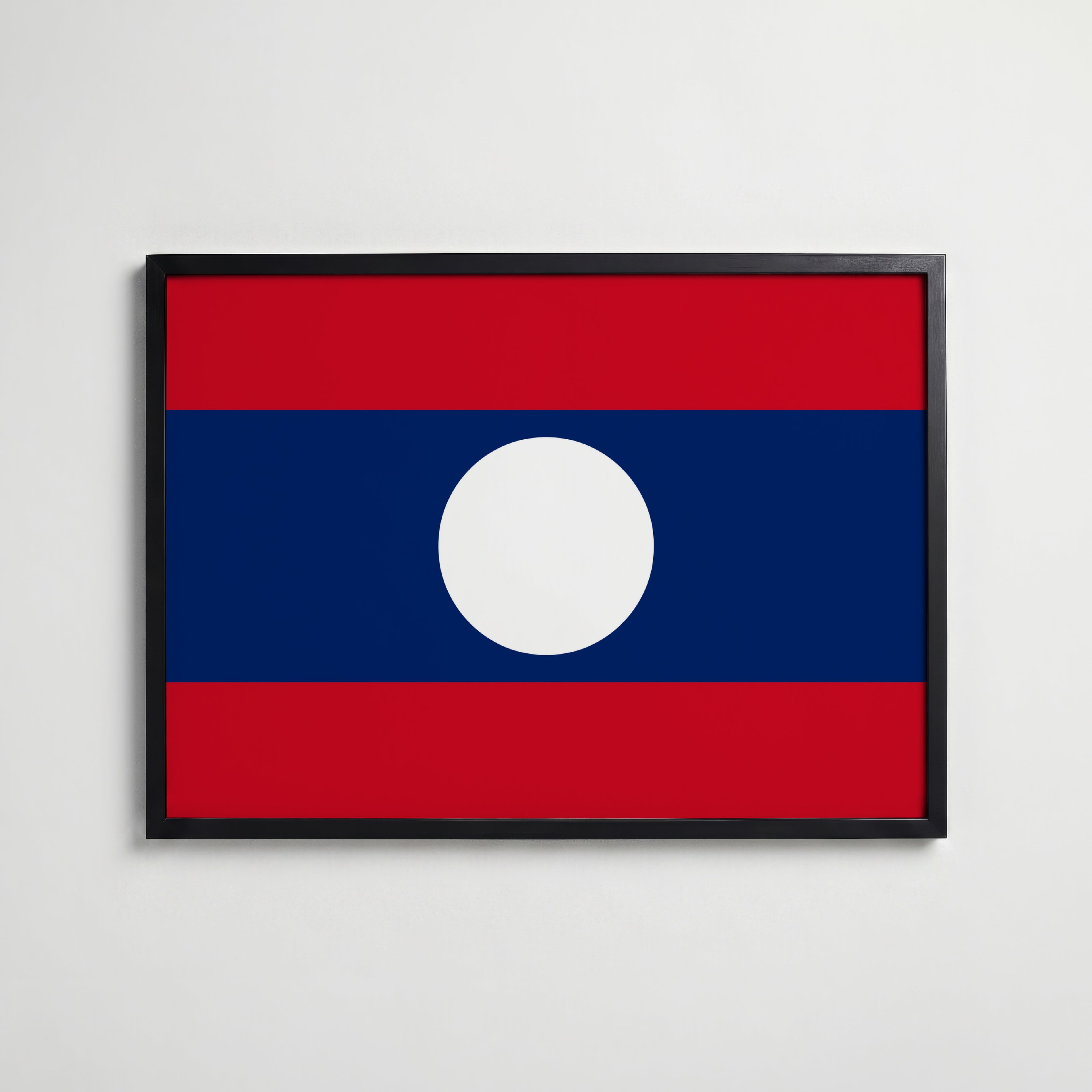 Laos National Flag Poster affisch – köp poster online – Bozetto väggdekoration
