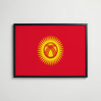 Kyrgyzstan National Flag Poster affisch – köp poster online – Bozetto väggdekoration