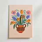 Terracotta Blooms Poster