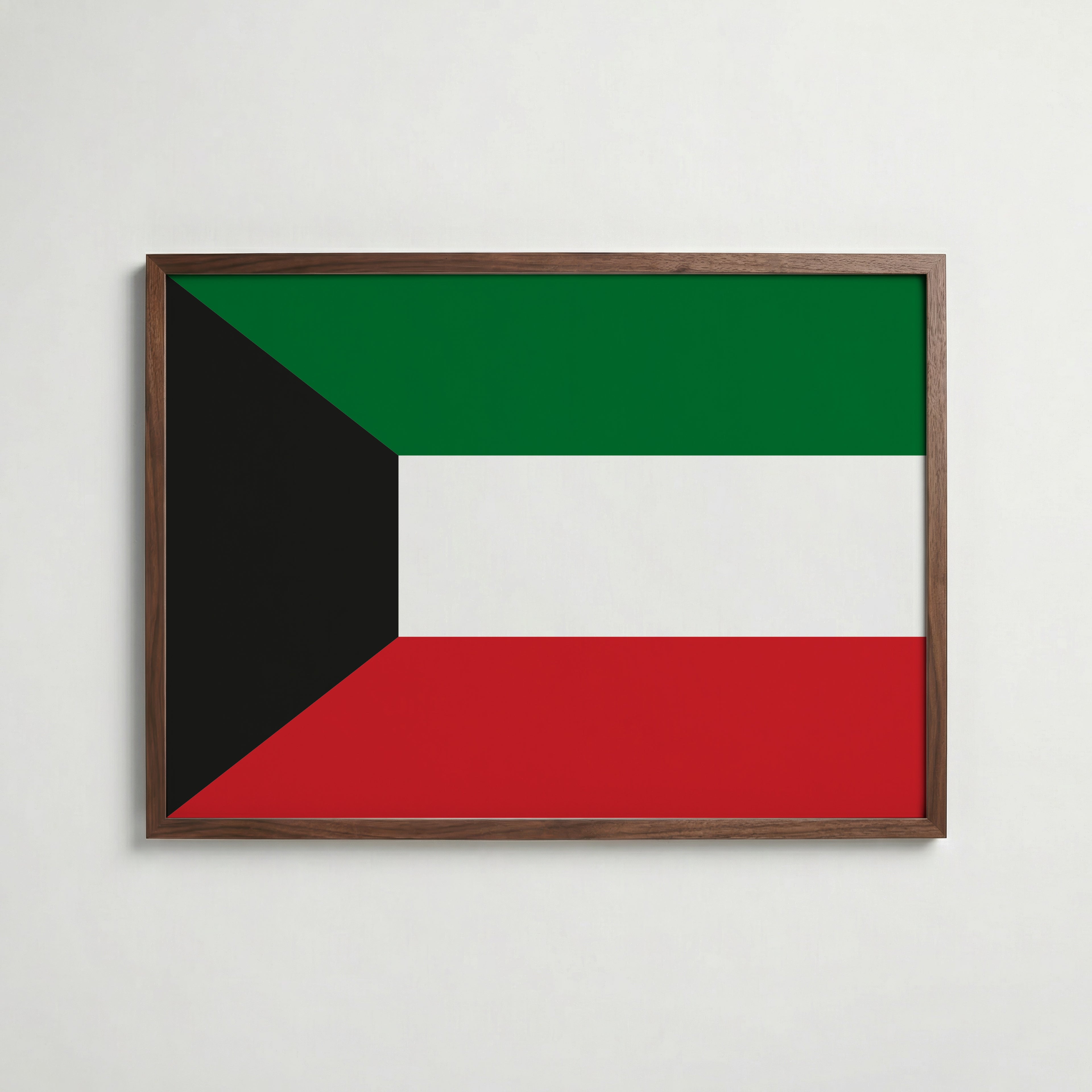 Kuwait National Flag Poster poster – väggdekoration för hemmet – köp hos Bozetto