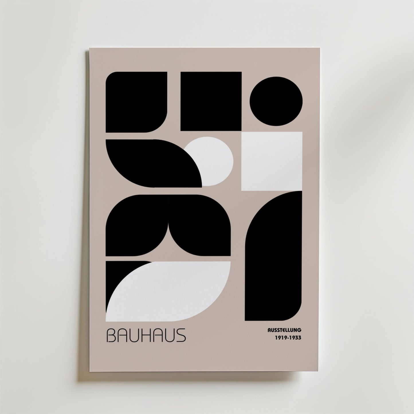 Bauhaus Geometric Blocks Poster