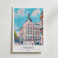 Madrid Gran Via Elegance Poster