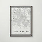 Norrköping Karta Poster