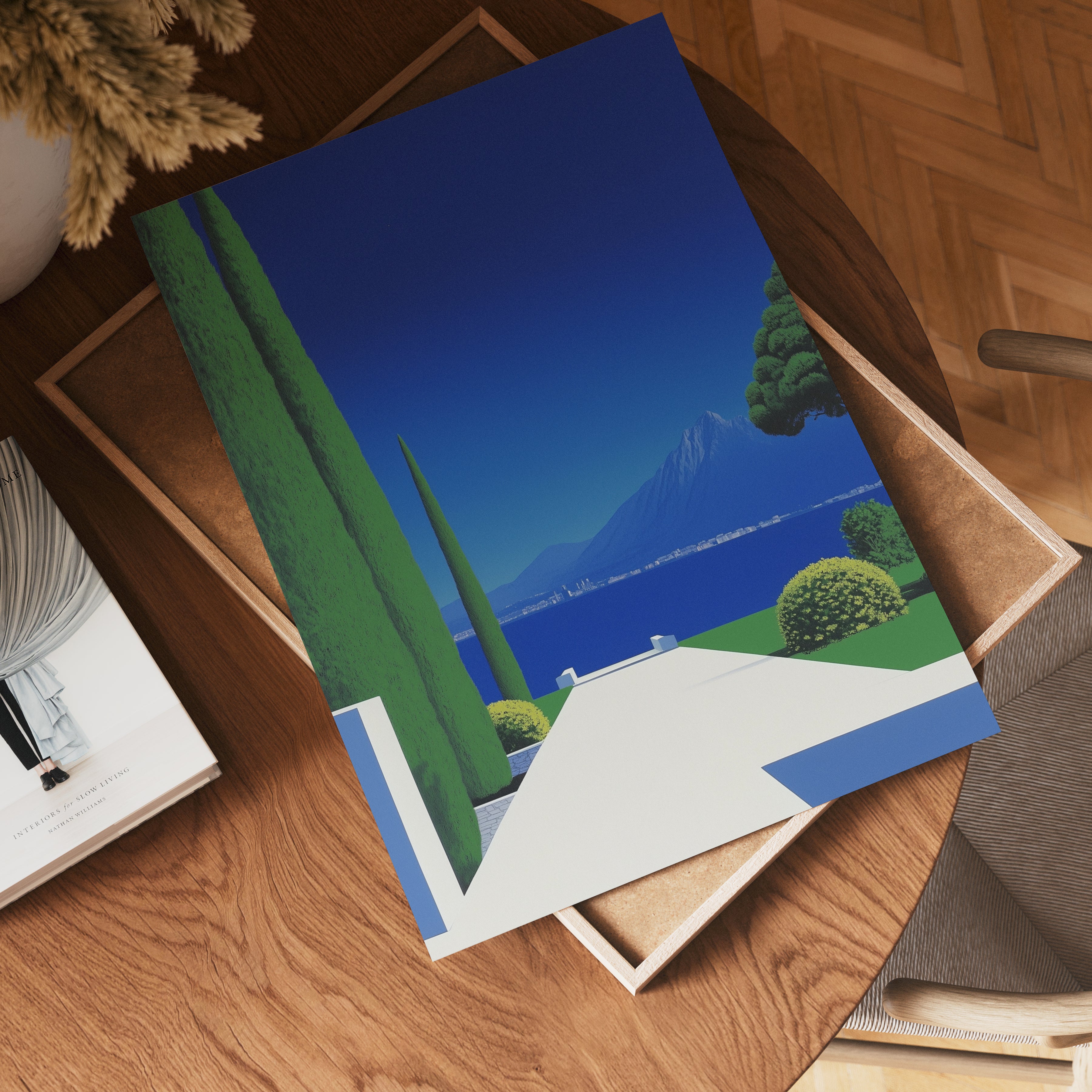 Lake and Mountain Hiroshi Poster