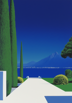 Lake and Mountain Hiroshi Poster