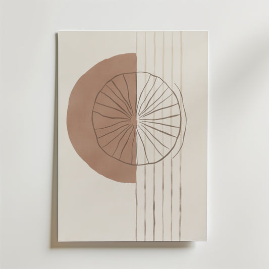 Linear Solar Form Poster