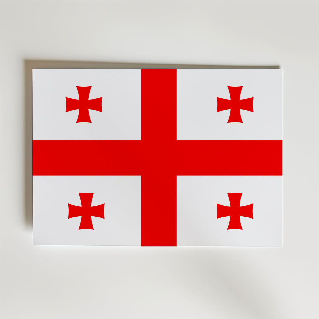 Georgia National Flag Poster affisch – poster till väggdekoration – köp online hos Bozetto