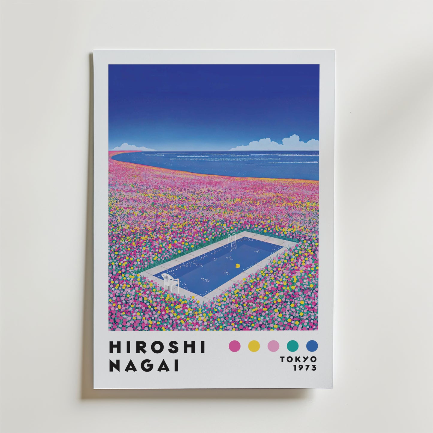 Hiroshi Nagai Pool of Flowers Poster