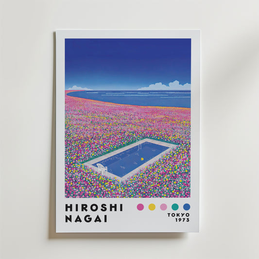 Hiroshi Nagai Pool of Flowers Poster